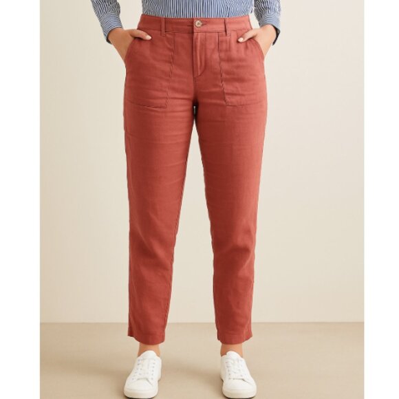 LOFT 100% Linen Pants 00P - Picture 1 of 6